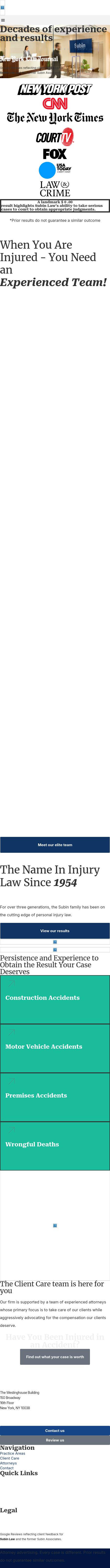 Subin Associates, LLP - New York NY Lawyers