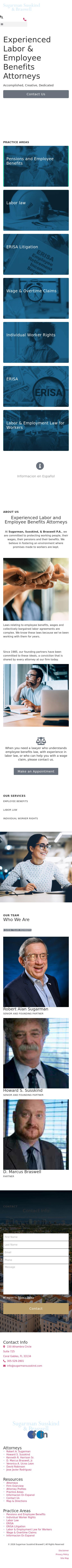 Sugarman & Susskind, P.A. - Miami (Coral Gables) FL Lawyers