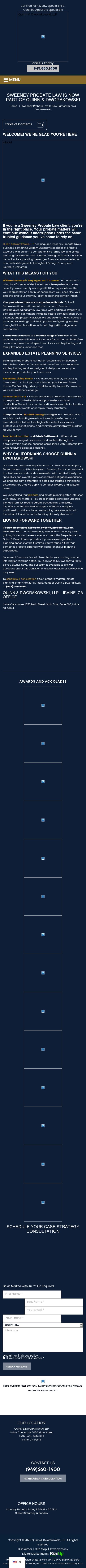 Sweeney Probate Law - Orange CA Lawyers