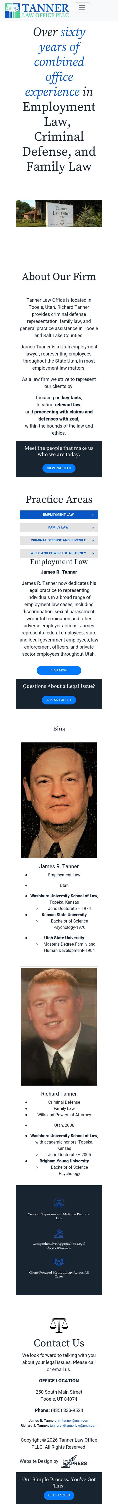 Tanner Law Office PLLC - Tooele UT Lawyers