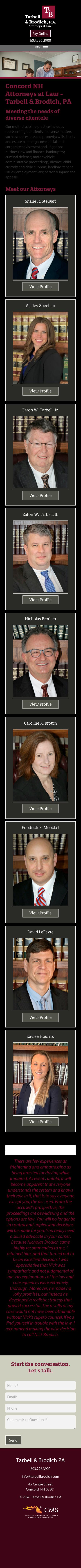 Tarbell Professional Association - Concord NH Lawyers