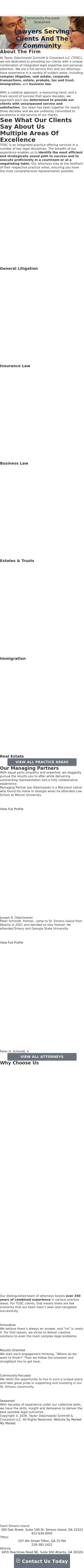 Taylor, Odachowski, Schmidt & Crossland, LLC - St. Simons Island GA Lawyers