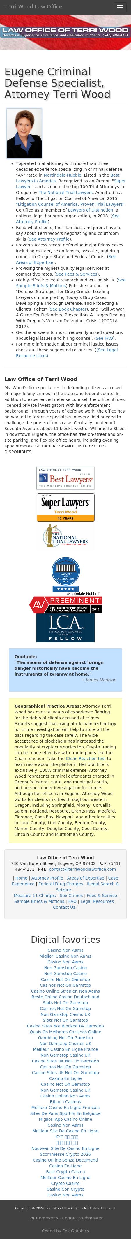 Terri Wood - Eugene OR Lawyers