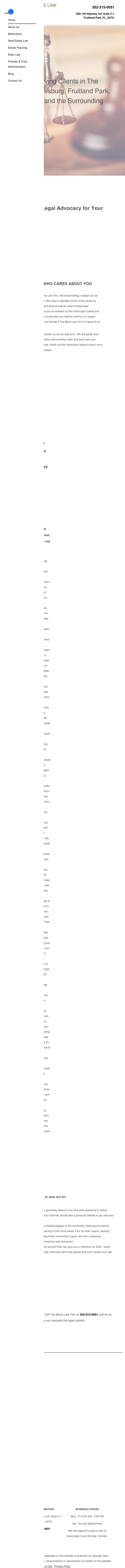 The Bone Law Firm - The Villages FL Lawyers