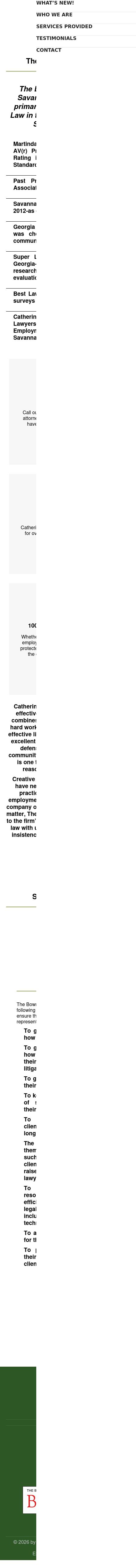 The Bowman Law Office, LLC - Savannah GA Lawyers