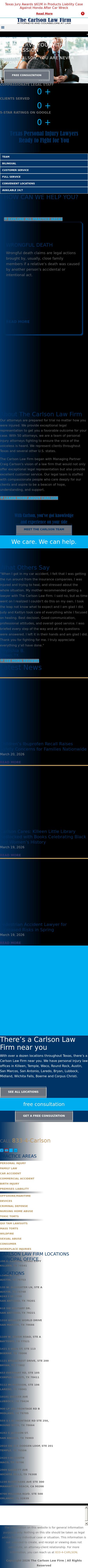 The Carlson Law Firm - Bryan TX Lawyers