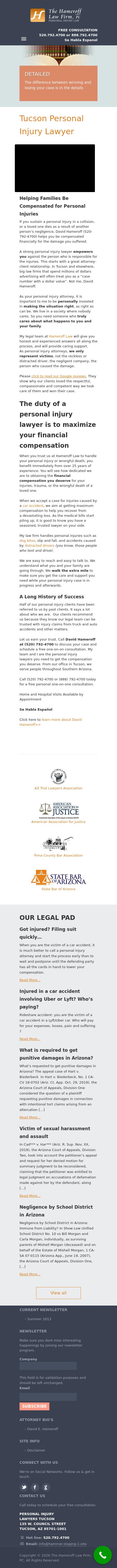 The Hameroff Law Firm - Tucson AZ Lawyers