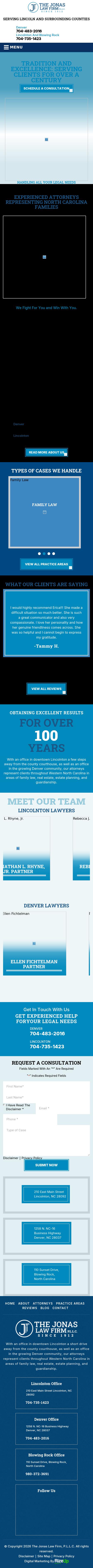 The Jonas Law Firm, P.L.L.C. - Lincolnton NC Lawyers