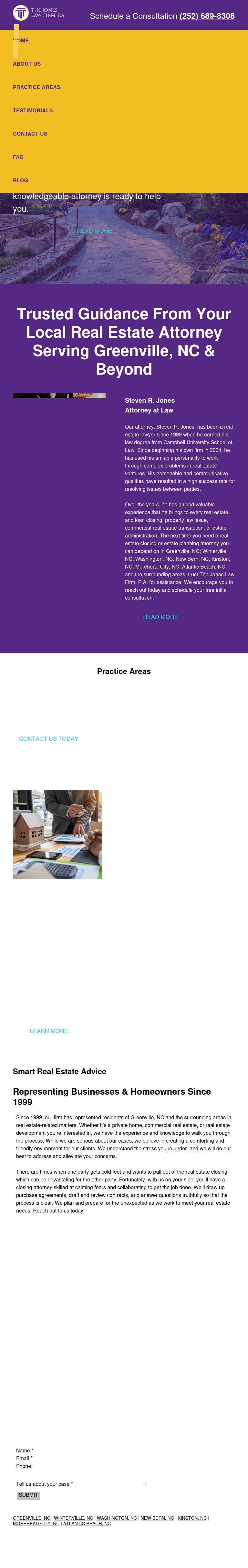 The Jones Law Firm, P.A. - Greenville NC Lawyers