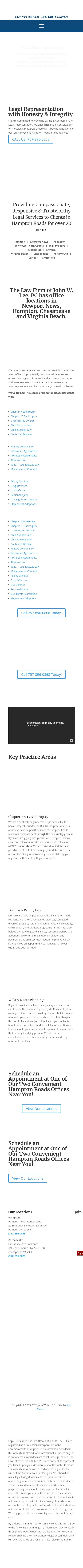 The Law Firm of John W. Lee, P.C. - Hampton VA Lawyers