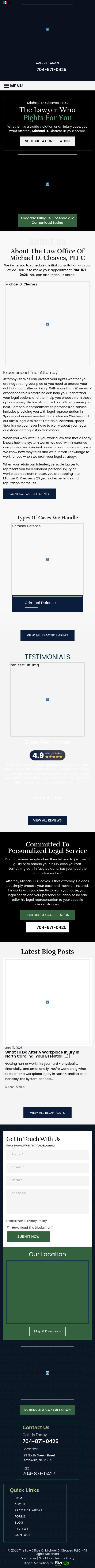 The Law Office of Michael D. Cleaves, PLLC - Statesville NC Lawyers