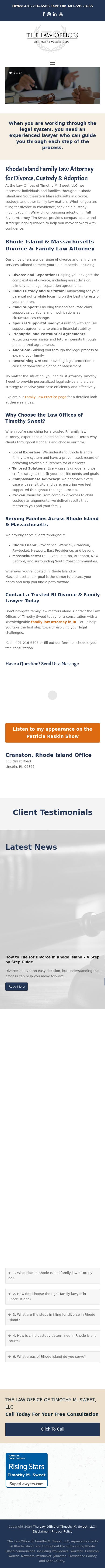 The Law Office of Timothy M. Sweet, LLC - Providence RI Lawyers