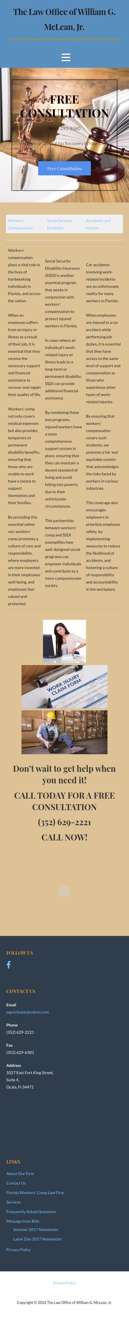 The Law Office of William G. McLean, Jr. - Ocala FL Lawyers