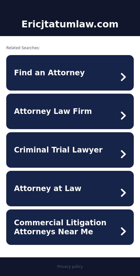 The Law Offices of Eric J. Tatum, LLC - Lawrenceville GA Lawyers