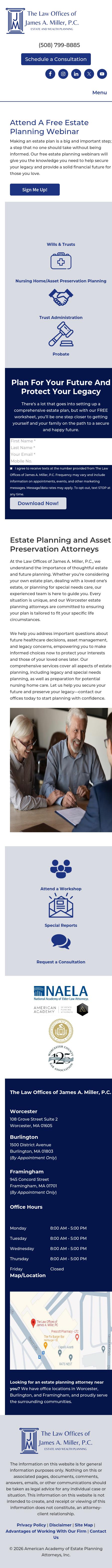 The Law Offices of James A. Miller, P.C. - Burlington MA Lawyers