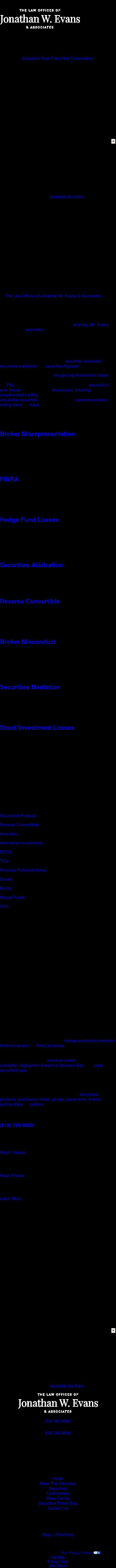 The Law Offices of Jonathan W. Evans & Associates - Studio City CA Lawyers
