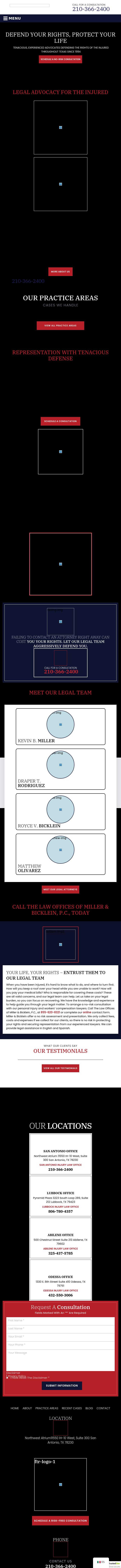 The Law Offices of Miller & Bicklein - Lubbock TX Lawyers