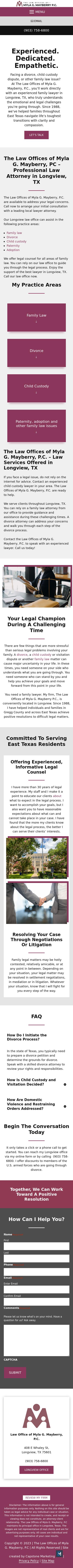 The Law Offices of Myla G. Mayberry, P.C. - Longview TX Lawyers