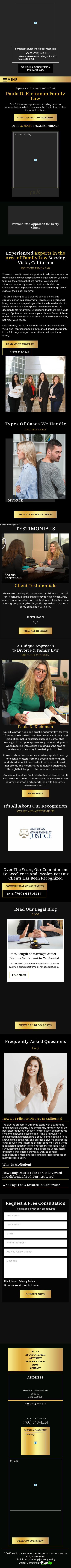 The Law Offices of Paula D. Kleinman - Vista CA Lawyers