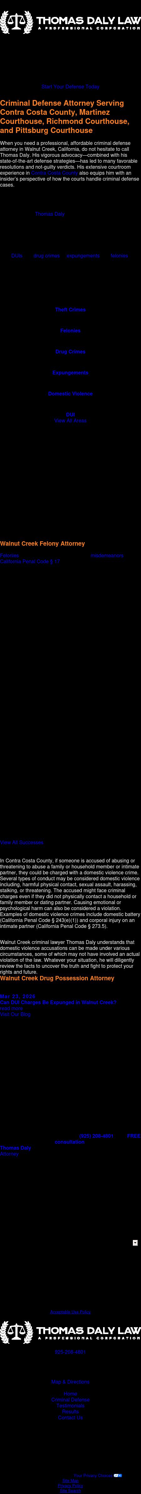 Thomas Daly Law, A Professional Corporation - Walnut Creek CA Lawyers