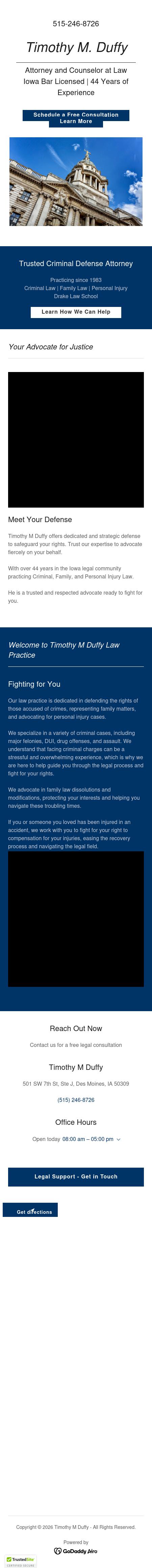 Timothy M. Duffy, P.C. - Des Moines IA Lawyers