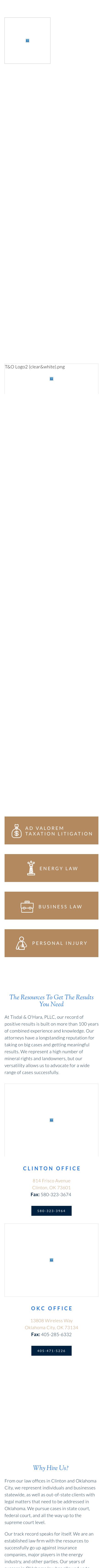 Tisdal & O'Hara, PLLC - Clinton OK Lawyers