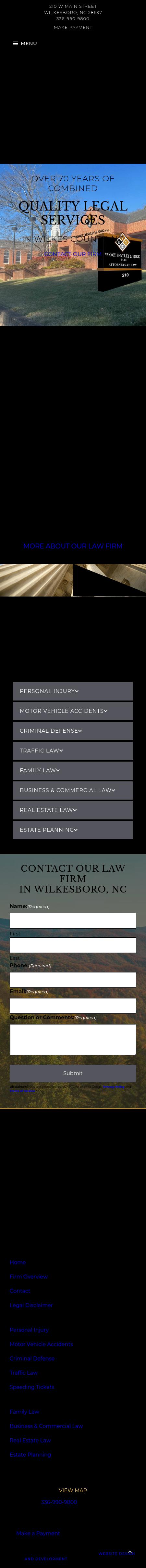 Vannoy, Colvard, Triplett & Vannoy, P.L.L.C. - North Wilkesboro NC Lawyers