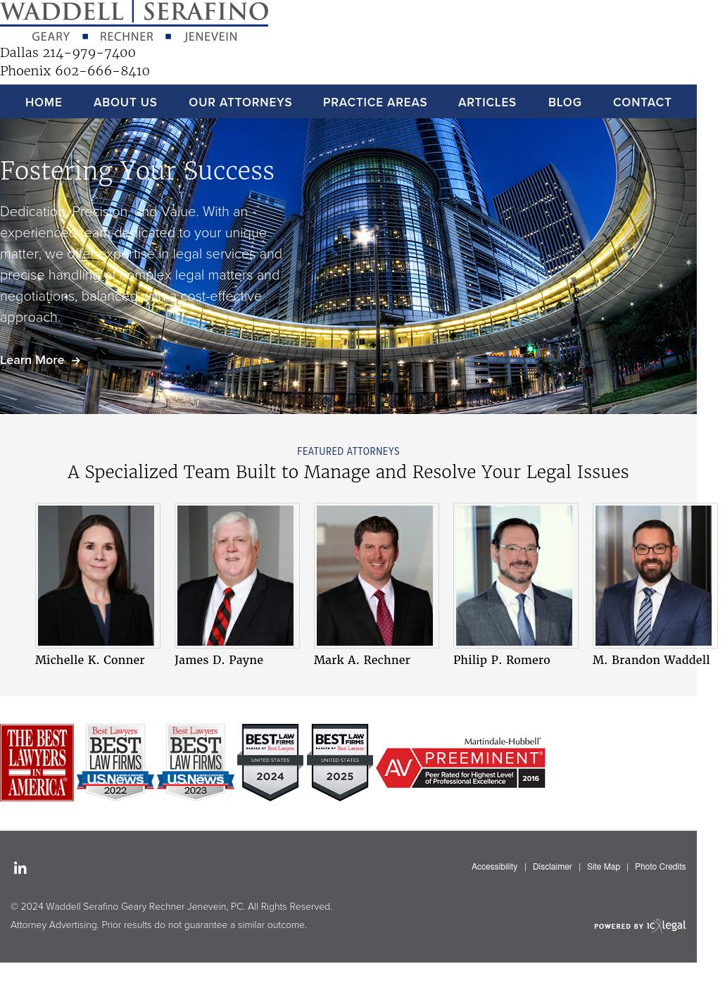 Vincent Lopez Serafino Jenevein, P.C. - Dallas TX Lawyers