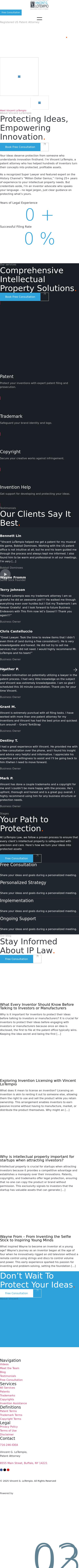 Vincent LoTempio Registered Patent Attorney - Clarence NY Lawyers