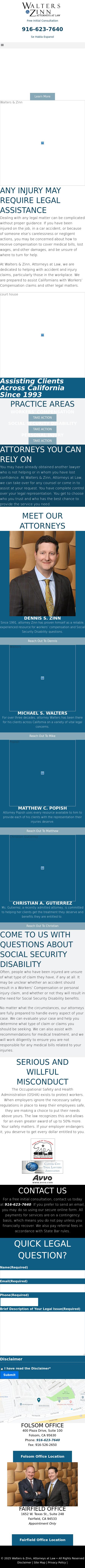 Walters & Zinn, Attorneys at Law - Folsom CA Lawyers