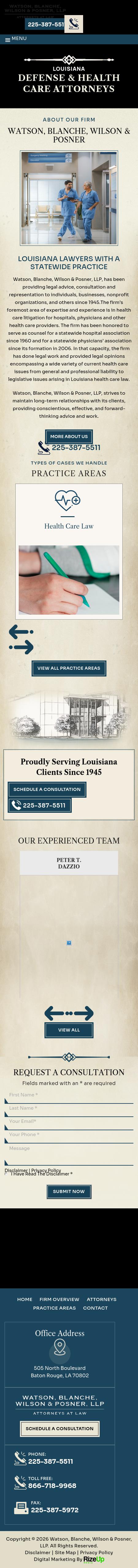 Watson, Blanche, Wilson & Posner, LLP - Baton Rouge LA Lawyers