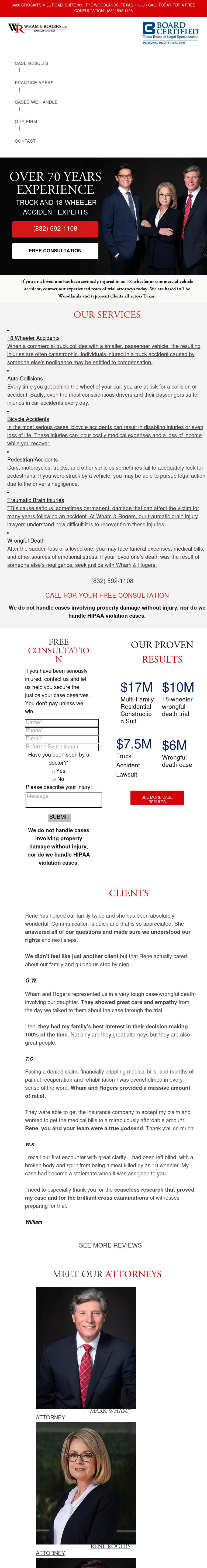 Wham & Rogers LLC - The Woodlands TX Lawyers