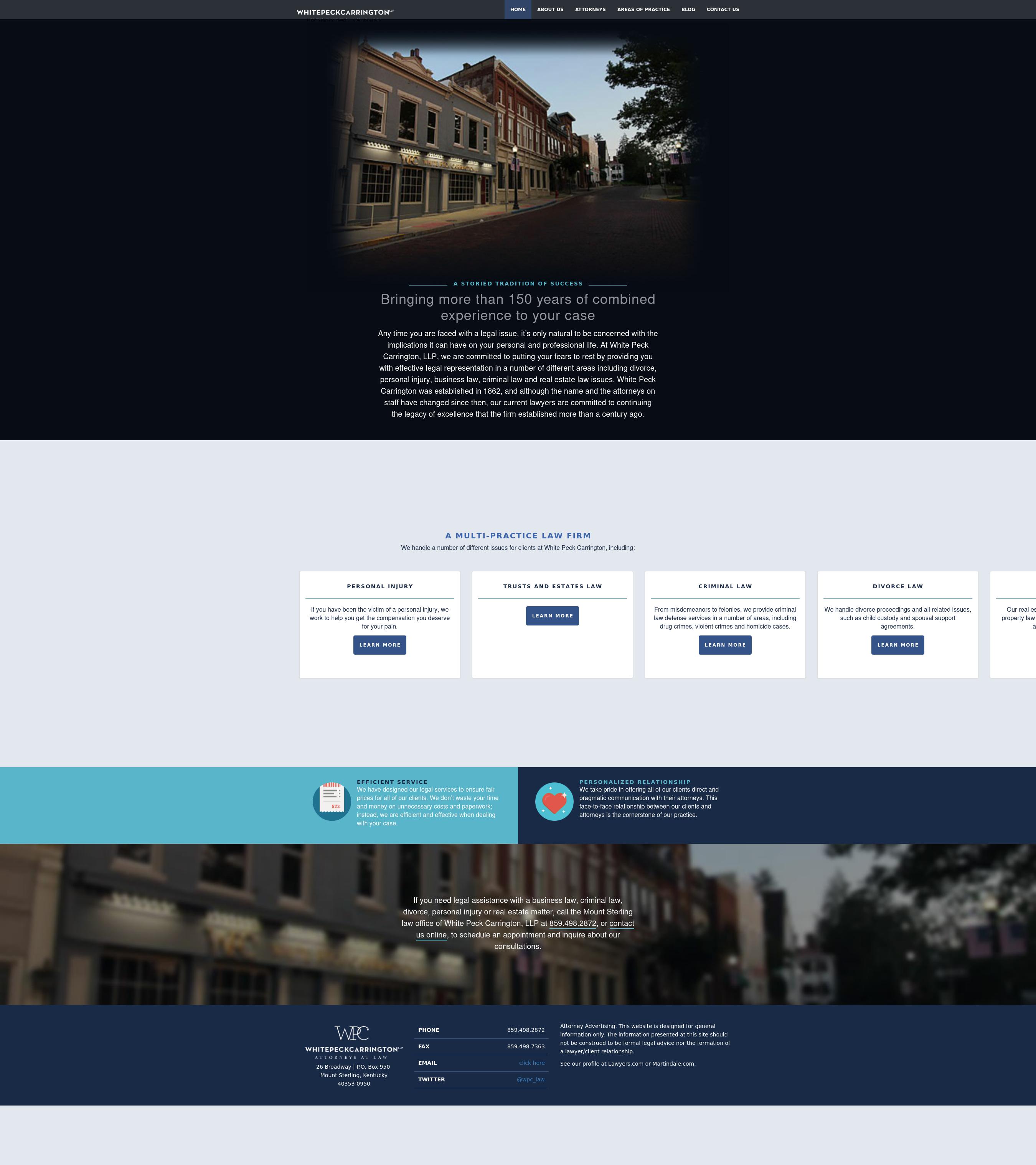 White Peck Carrington, LLP - Mount Sterling KY Lawyers