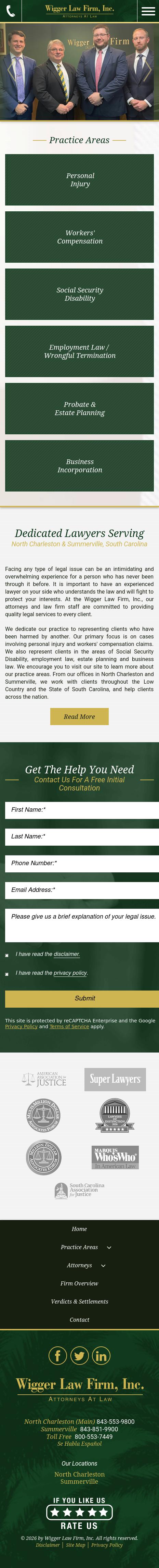 Wigger Law Firm Inc - North Charleston SC Lawyers