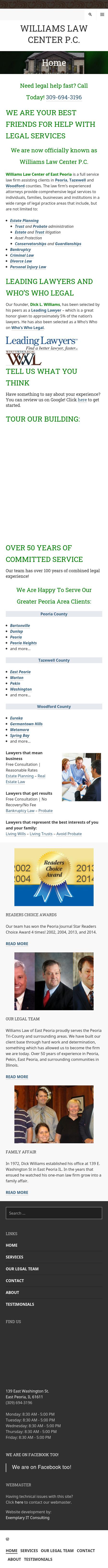 Williams, Williams & Bembenek PC - East Peoria IL Lawyers