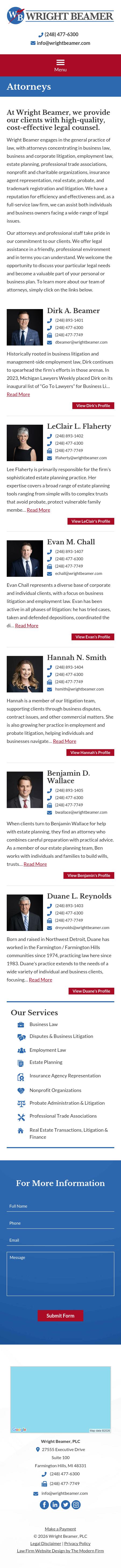 Wright Beamer PLC - Farmington Hills MI Lawyers