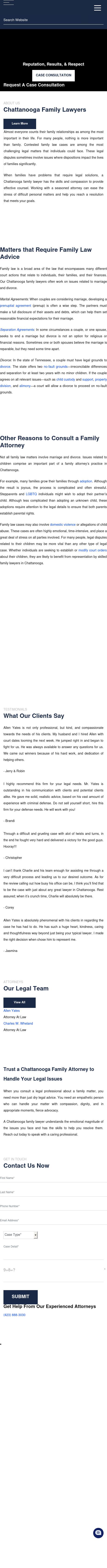 Yates and Wheland  - Chattanooga TN Lawyers