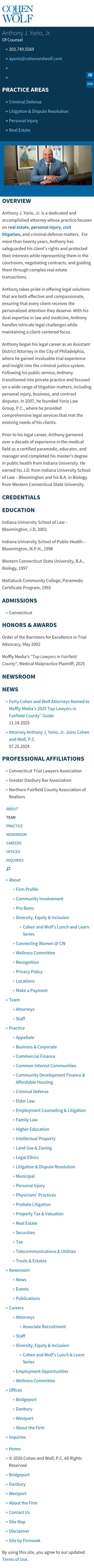 Yorio Law Group, P.C. - Westport CT Lawyers