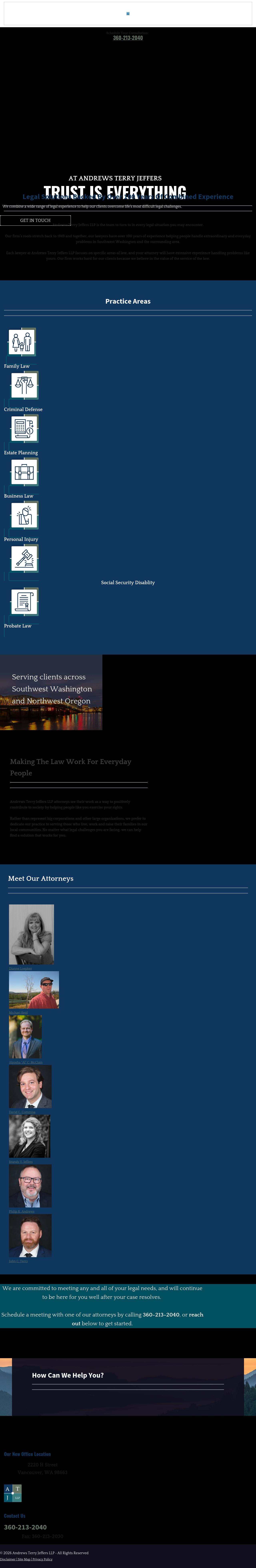 Morse Bratt Andrews & Foster PLLC - Vancouver WA Lawyers