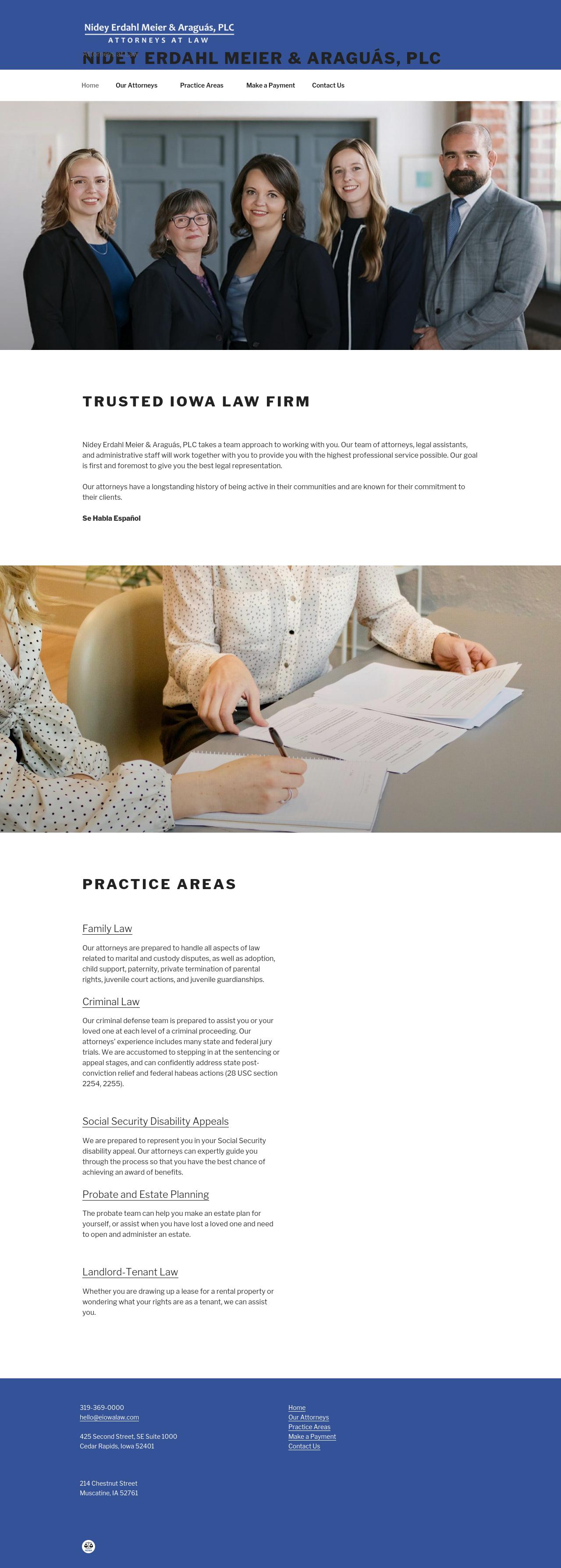 Nidey, Erdahl, Tindal & Fisher, PLC - Marengo IA Lawyers