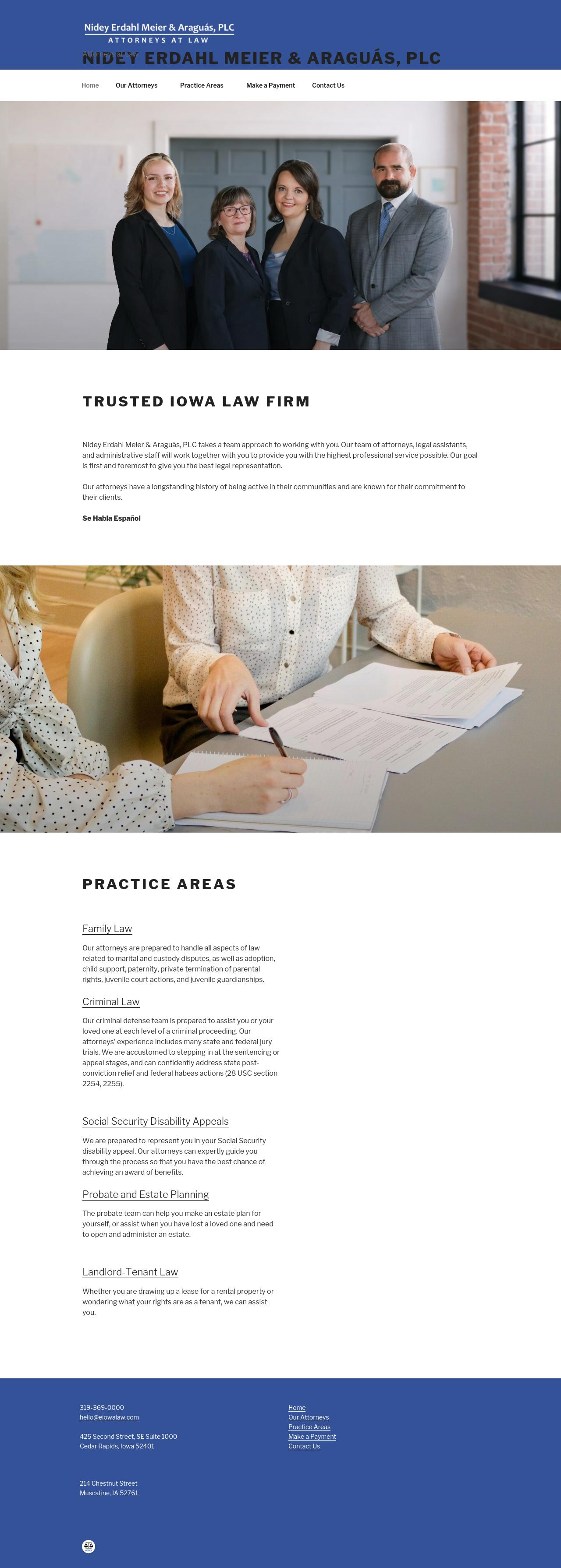 Nidey, Erdahl, Tindal & Fisher, PLC - Muscatine IA Lawyers