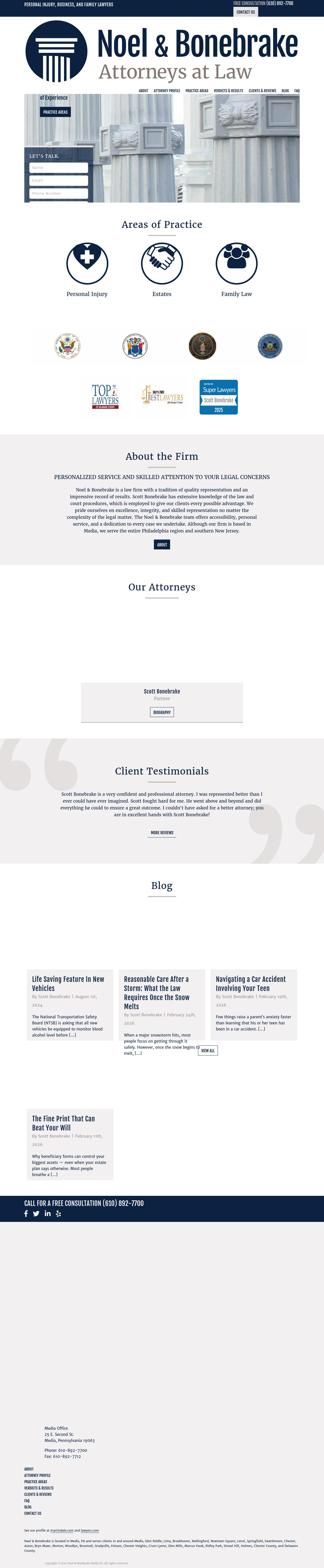 Noel and Bonebrake, Attorneys at Law - Media PA Lawyers