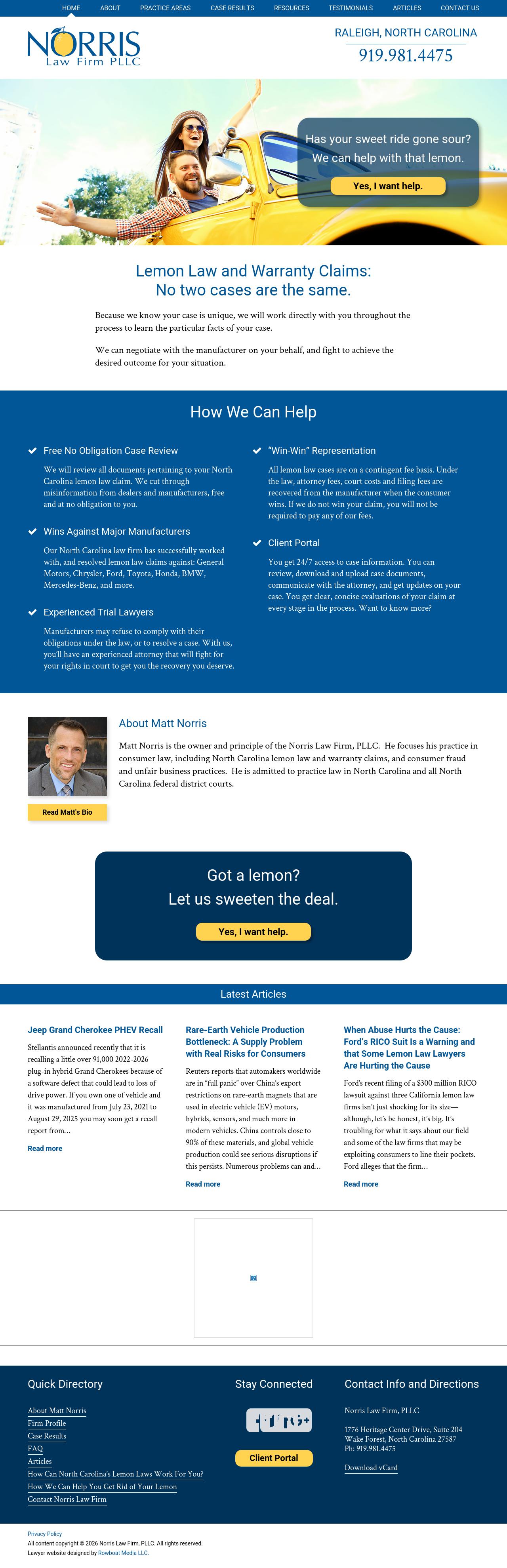 Norris Law Firm, PLLC - Raleigh NC Lawyers