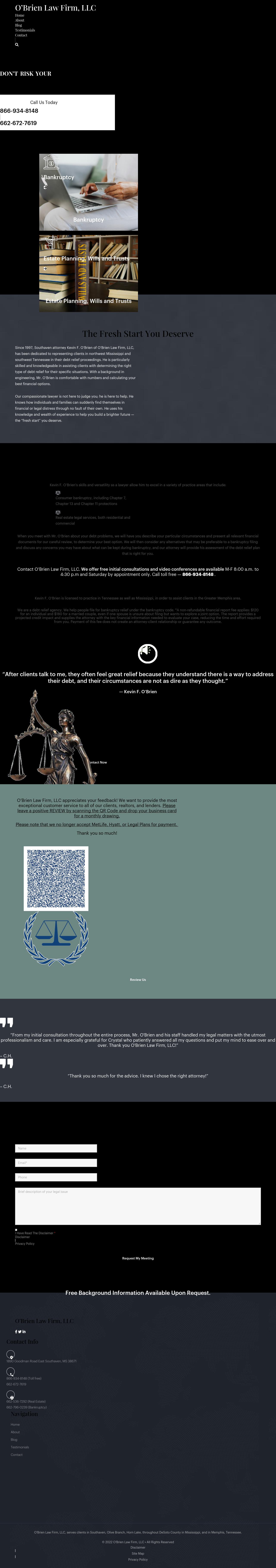 O'Brien Law Firm, LLC - Batesville MS Lawyers