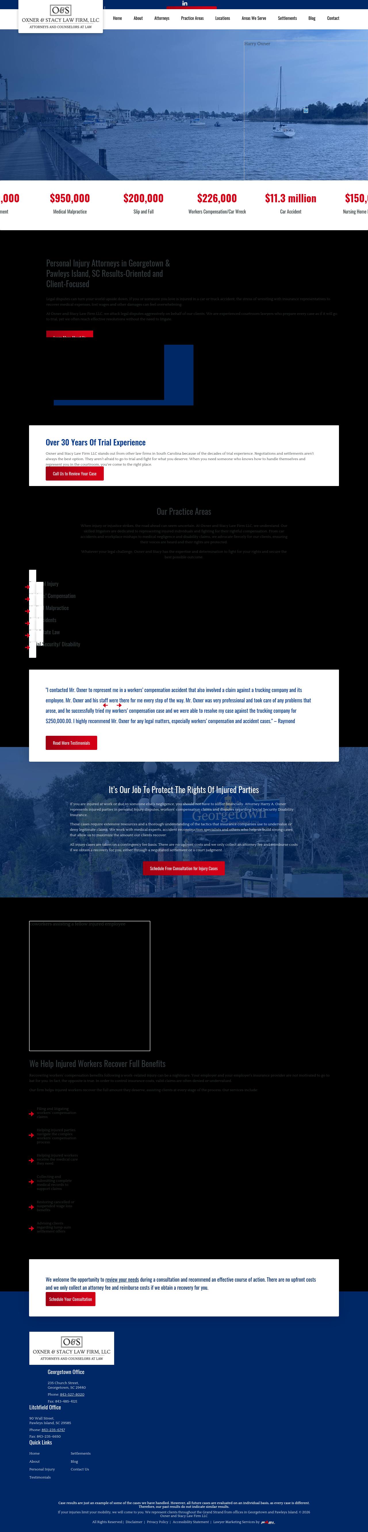 Oxner & Stacy, P.A. - Pawleys Island SC Lawyers