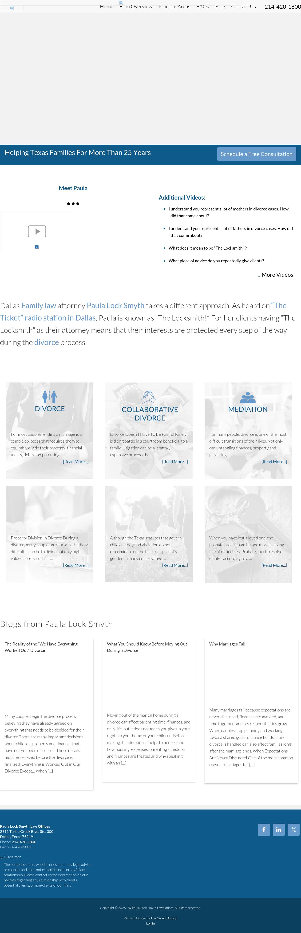 Paula Lock Smyth Law Offices - Dallas TX Lawyers