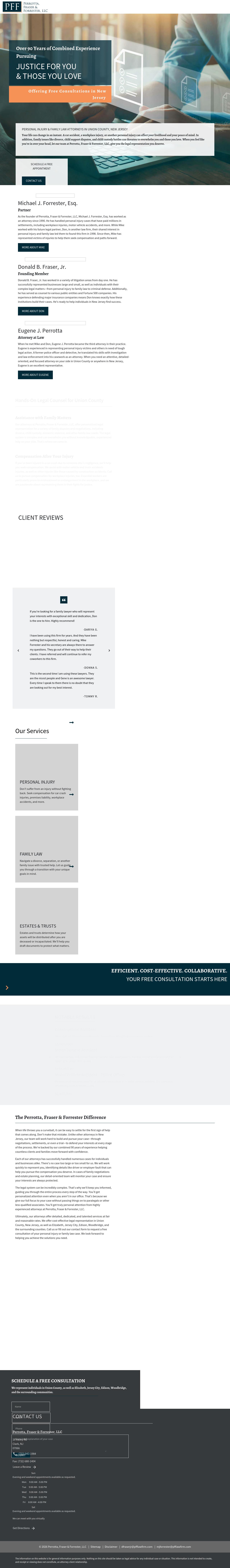 Perrotta, Fraser & Forrester, LLC - Clark NJ Lawyers