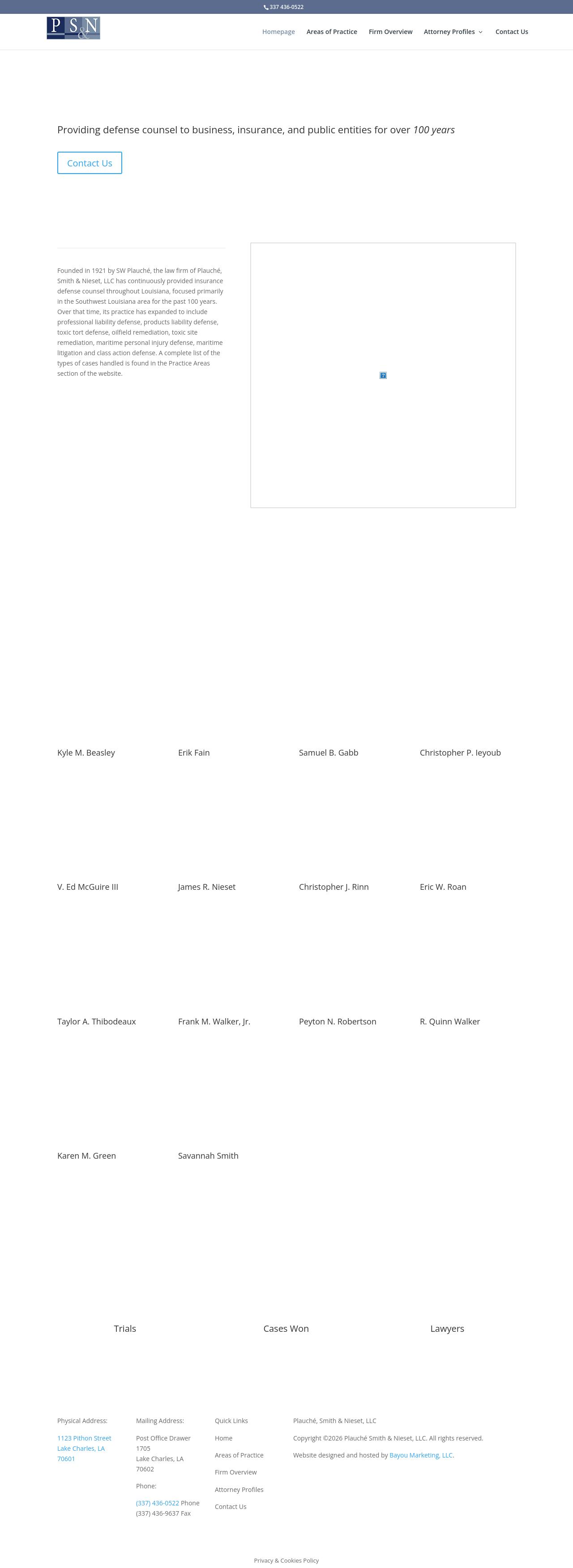 Plauche, Smith & Nieset, LLC - Lake Charles LA Lawyers