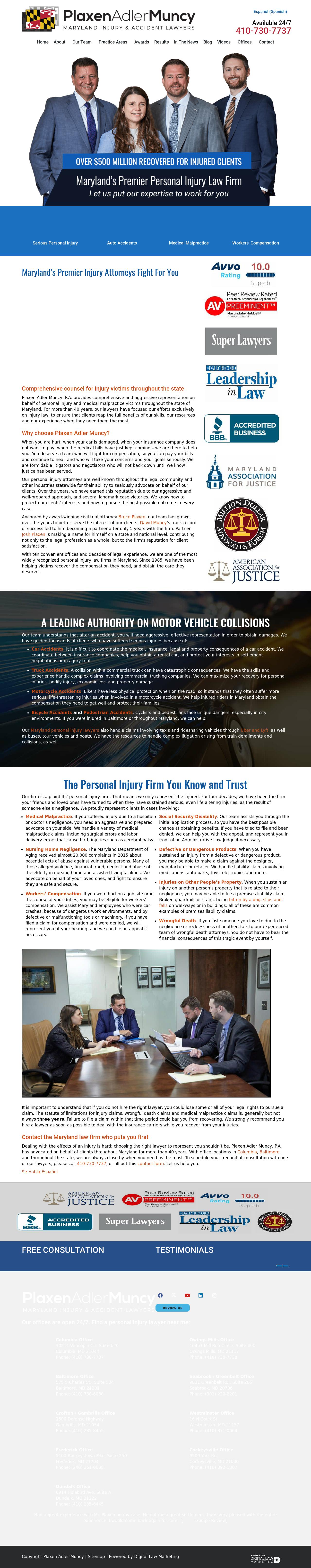 Plaxen & Adler PA - Westminster MD Lawyers