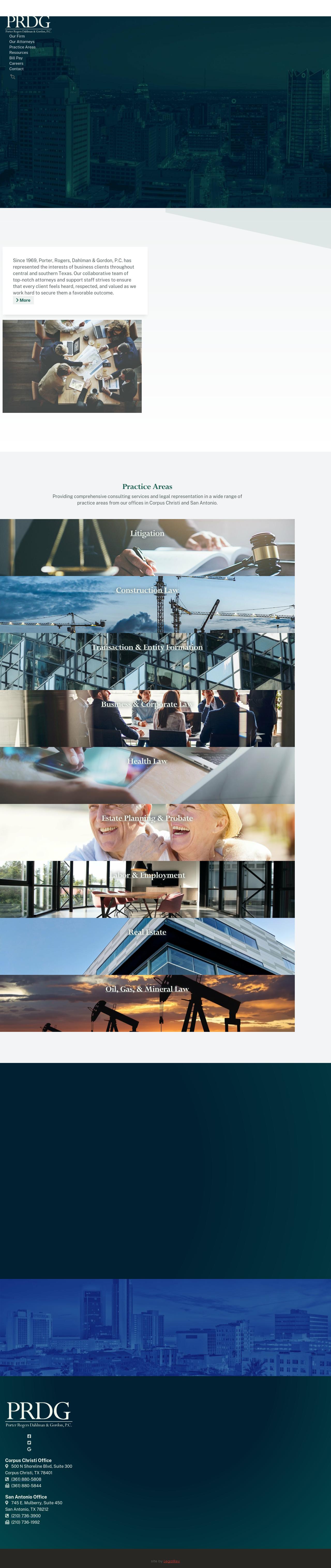 Porter, Rogers, Dahlman & Gordon, P.C. - Corpus Christi TX Lawyers